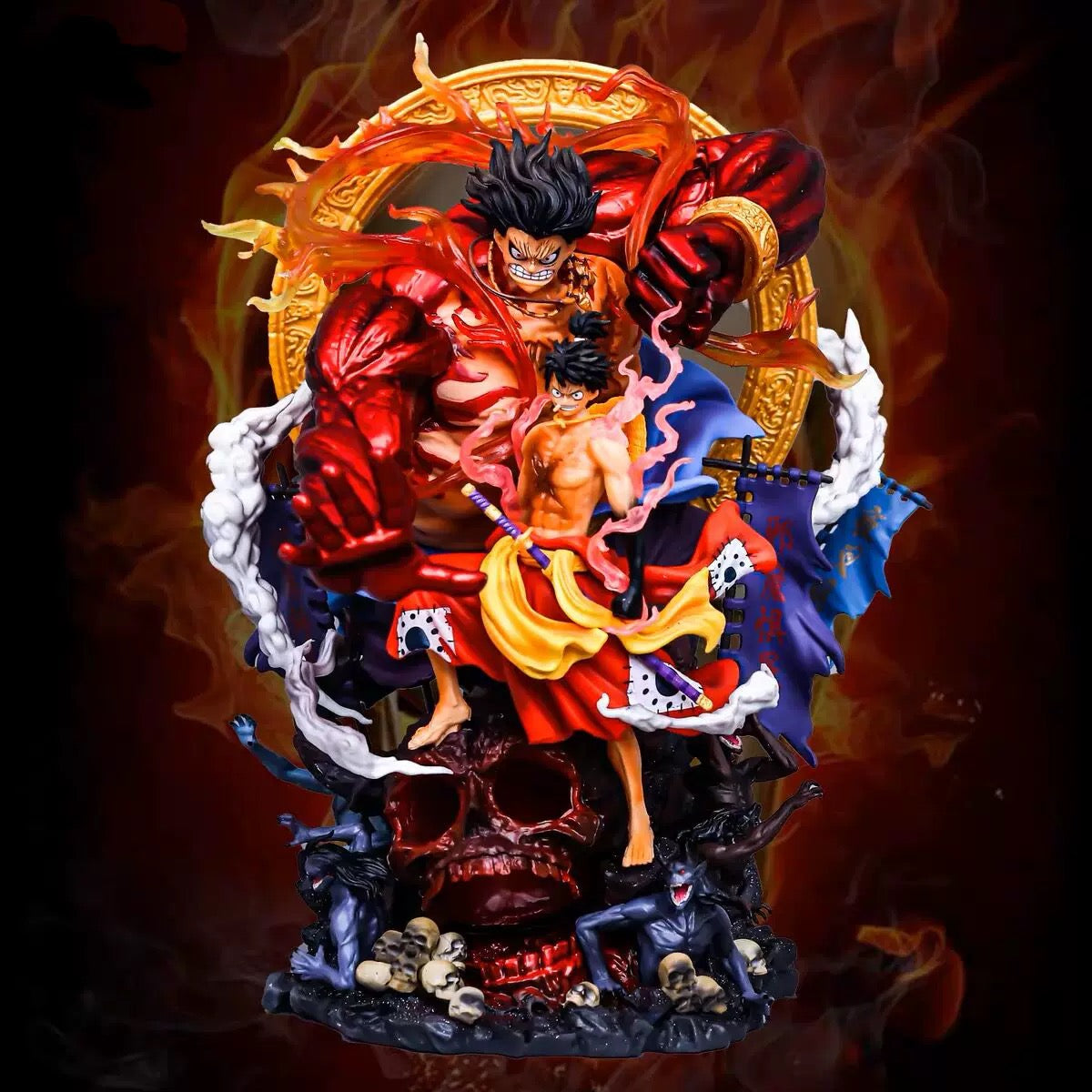 One Piece GK Statue – Gear Fourth Luffy Awakening Scene Premium Resin Collector Figure