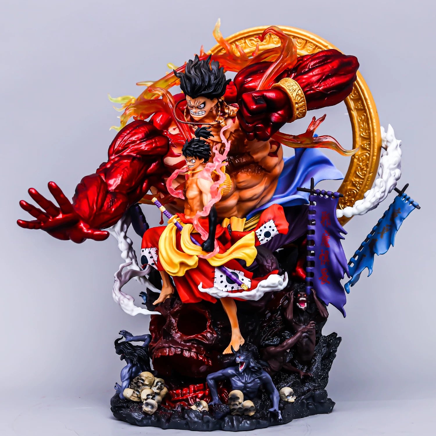 One Piece GK Statue – Gear Fourth Luffy Awakening Scene Premium Resin Collector Figure