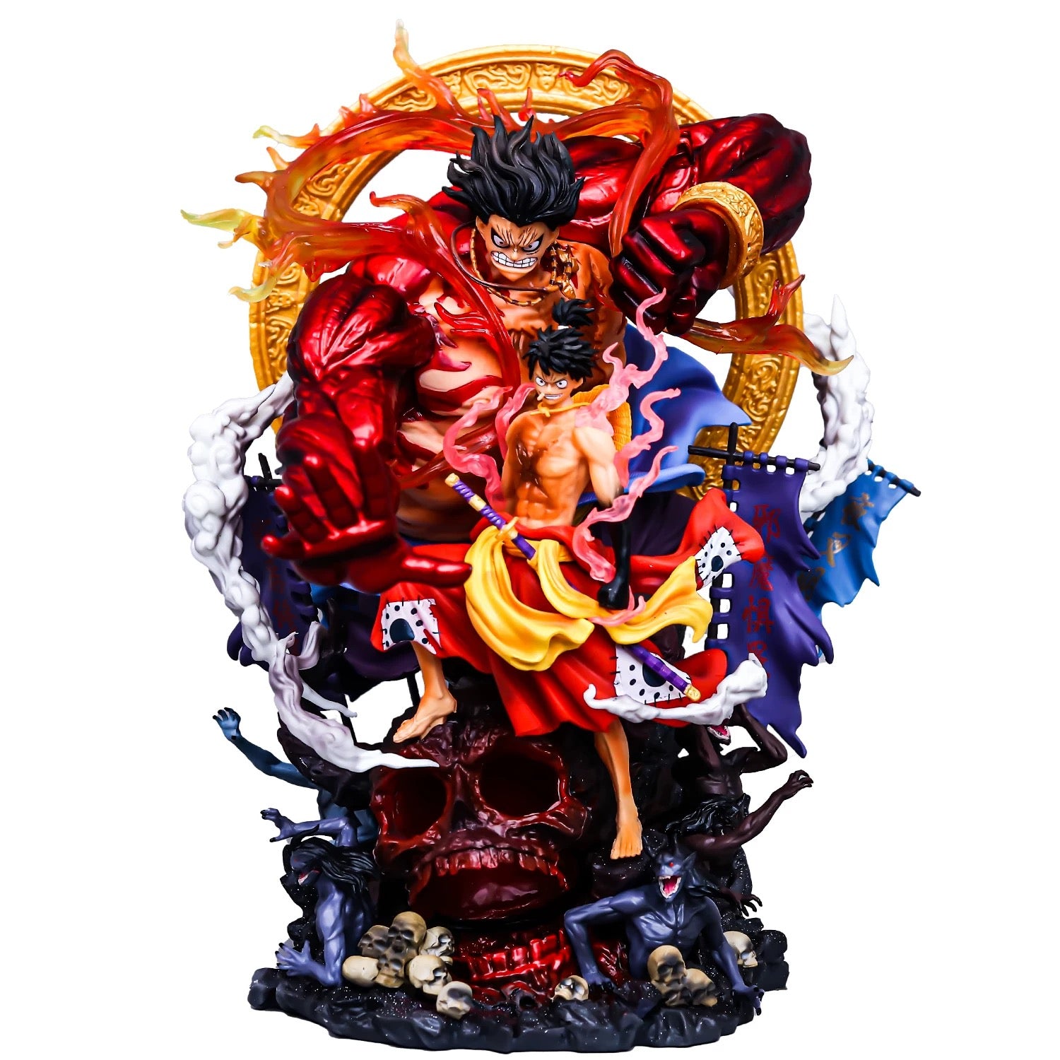 One Piece GK Statue – Gear Fourth Luffy Awakening Scene Premium Resin Collector Figure